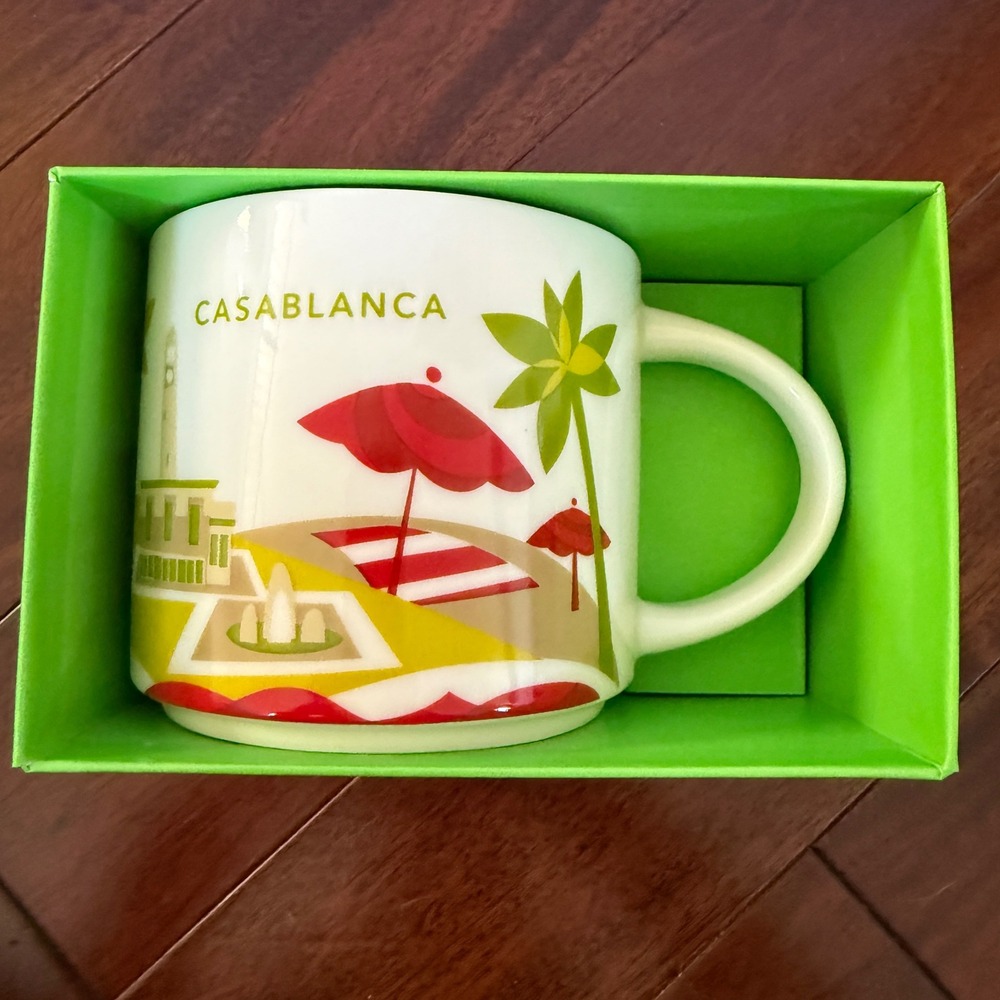 Starbucks Casablanca Morocco You Are Here YAH Mug 14oz New In Box Collector